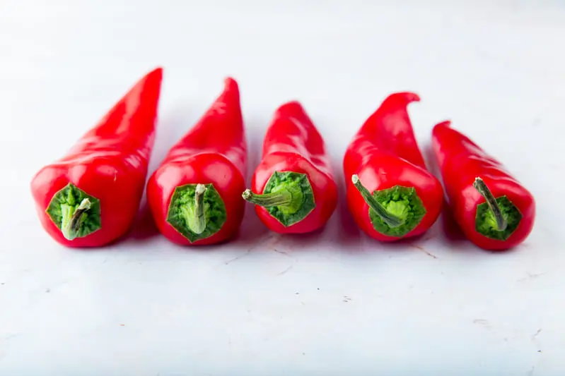 Five hottest peppers