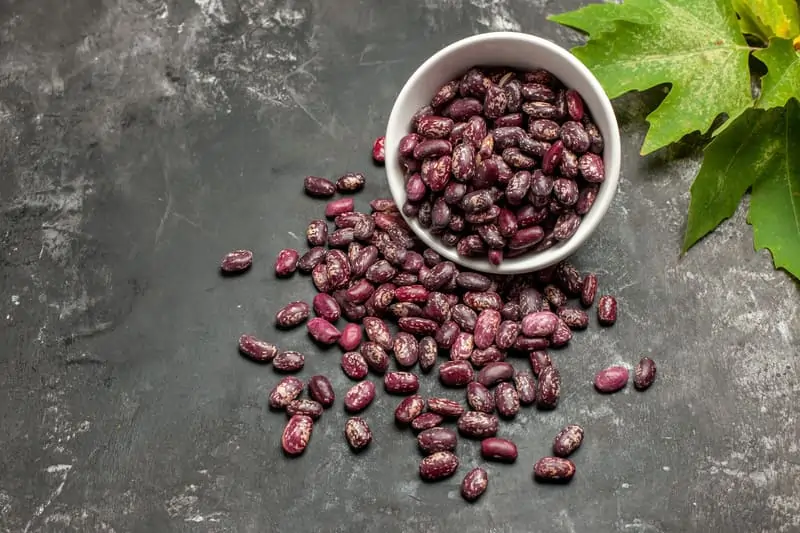 top-view-fresh-raw-beans-grey-surface 